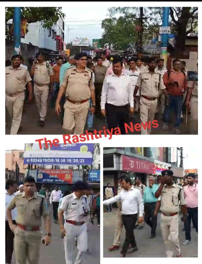 शहर में फुटपाथ अतिक्रमण और यातायात व्यवस्था को दुरुस्त करने के लिए JNAC के साथ सिटी एसपी भी उतरे सड़क पर ।