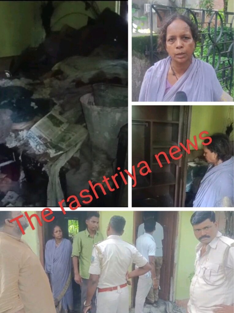बंद घर के दरवाजा तोड़कर चोरों ने जेवरात सहित की लाखों की चोरी।