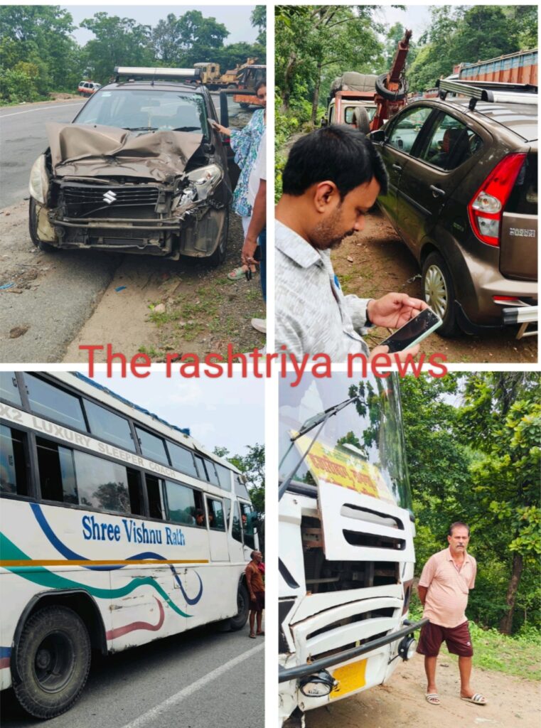 सेवानिवृत्त श्रम अधीक्षक सरायकेला खरसावां और धनबाद एएलसी राकेश सिन्हा सड़क दुर्घटना में बाल बाल बचे।