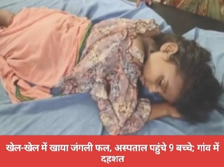 खेल-खेल में खाया जंगली फल, अस्पताल पहुंचे 9 बच्चे; गांव में दहशत।