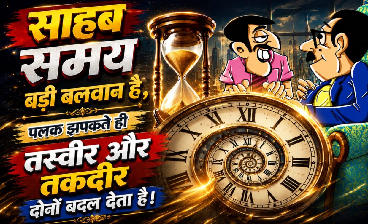 साहब, समय बड़ा बलवान है… पलक झपकते ही तस्वीर और तकदीर दोनों बदल देता है।