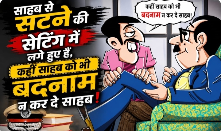 साहब से सटने की सेटिंग में लगे हुए हैं, कहीं साहब को भी बदनाम न कर दे साहब।